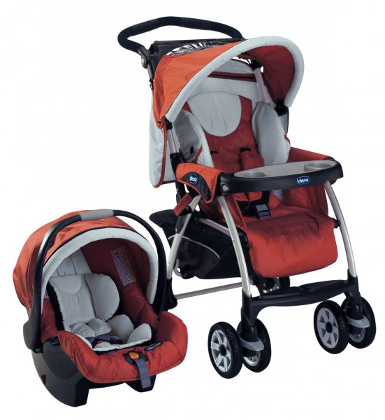 Коляска Chicco CTO2 Duo T/System (коляска для прогулок + люлька для новорожденных)